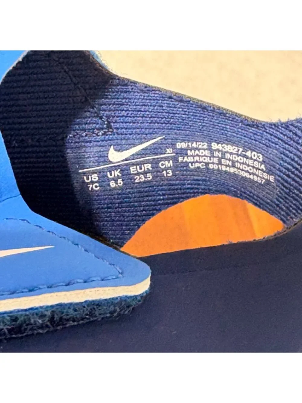 Nike Sandals Size 7 7C Baby Boy Toddler Sunray Protect 2 Blue - Picture 8 of 9